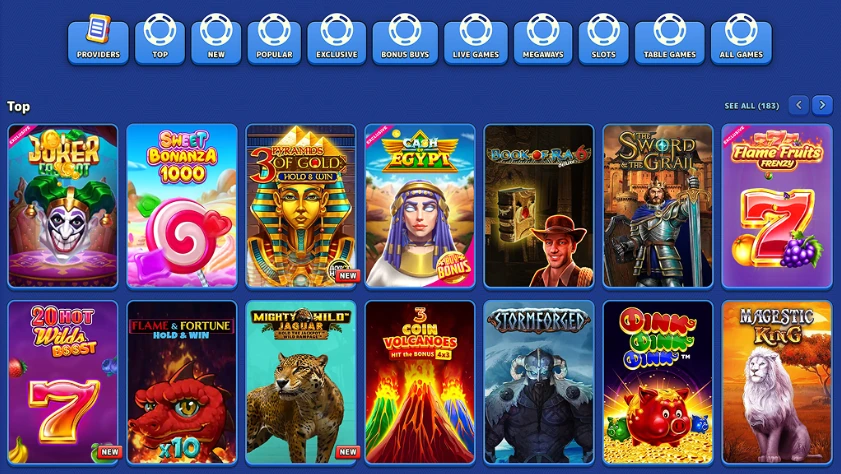Pistolo Casino Screen